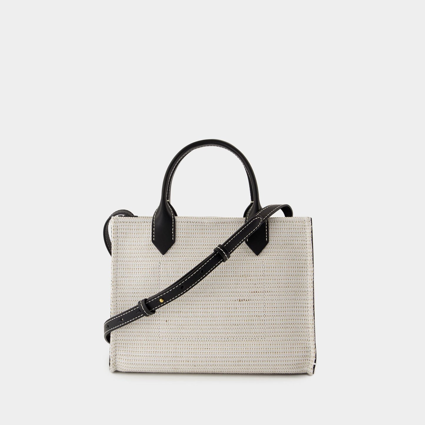Kovancy Cabas B-Army Small - Raphia - Neutre/Noir