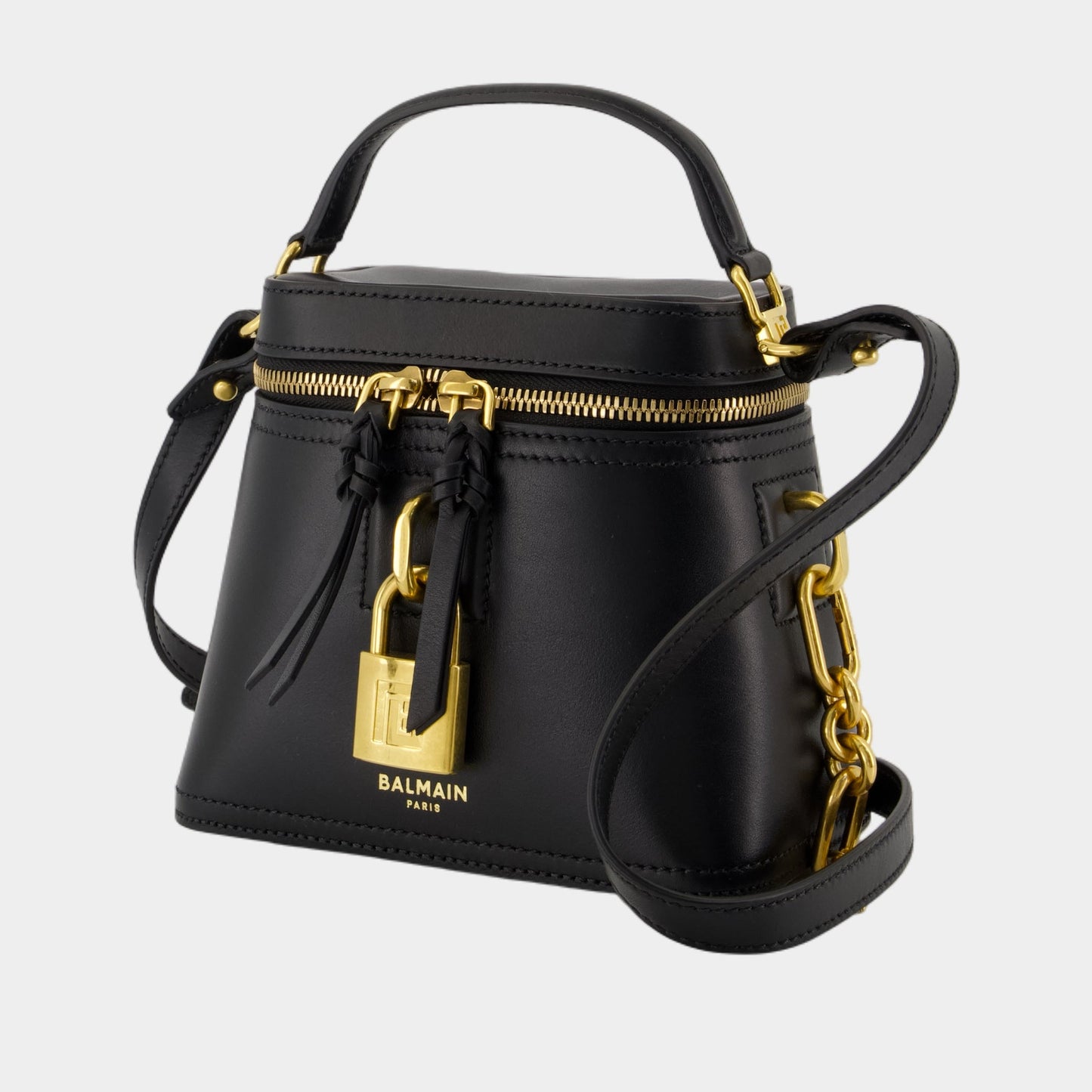 Kovancy Sac À Main Pulse Vanity-Waxy - Cuir - Noir