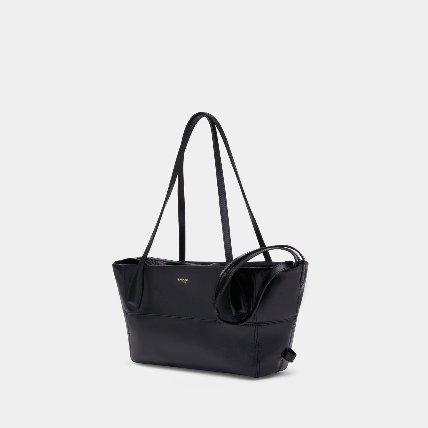 Kovancy Sac Porté Épaule Track Zip Small - Cuir - Noir