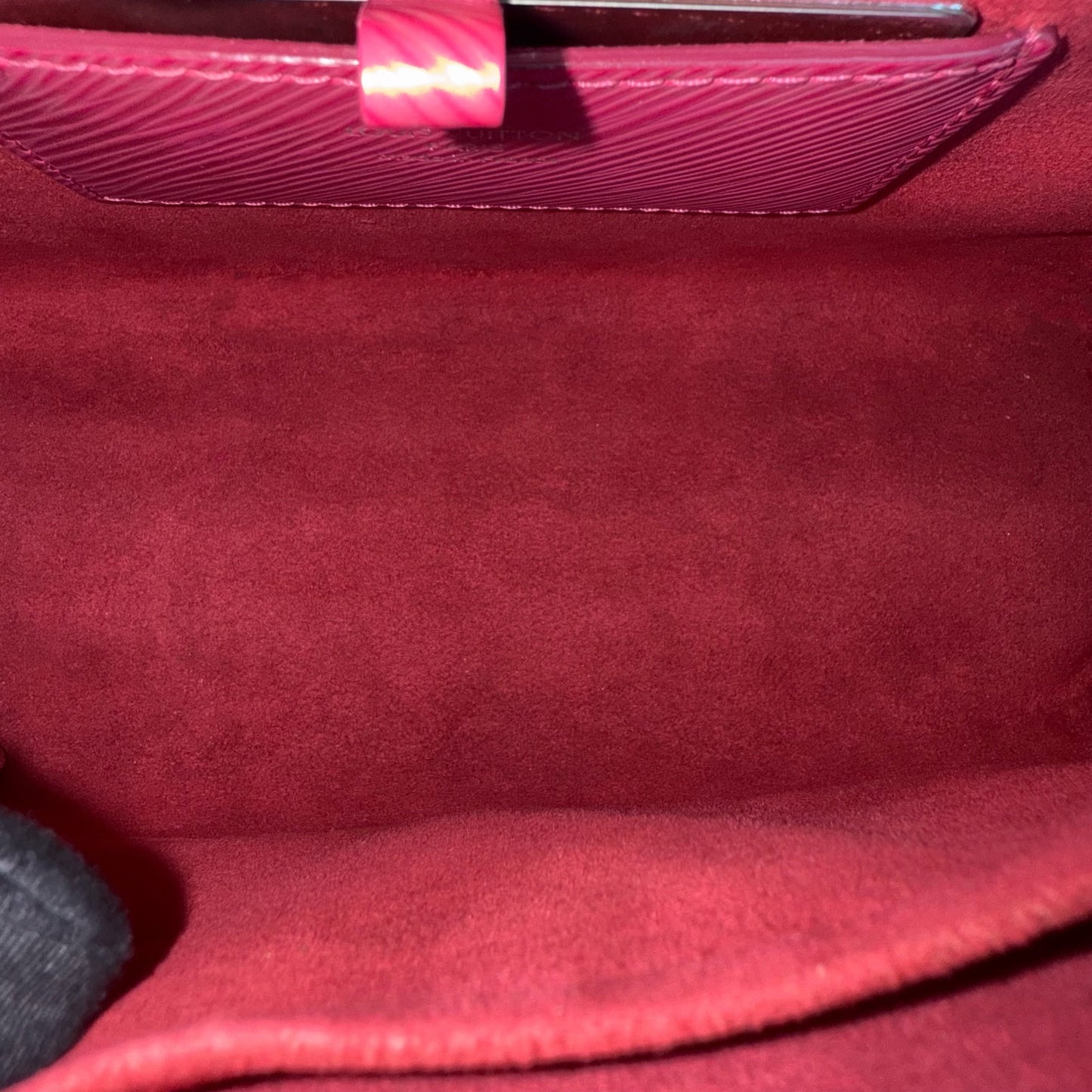 LKovancy Twist Medium MM - Cuir EPI Rose Accastillage Argenté