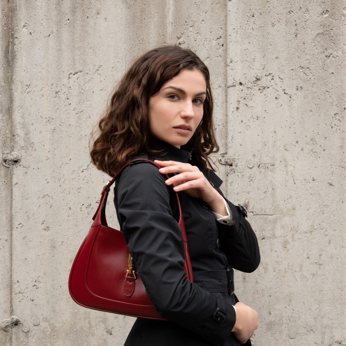Kovancy Cherry Red Calfskin Small Jackie 1961 Hobo