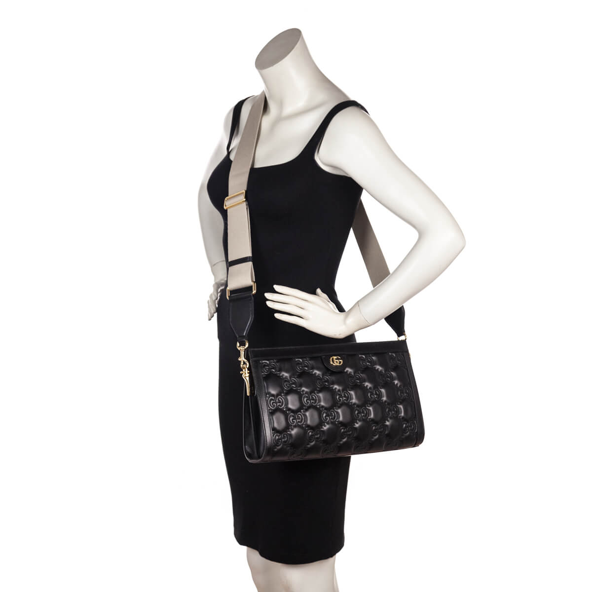 Black Calfskin Matelasse