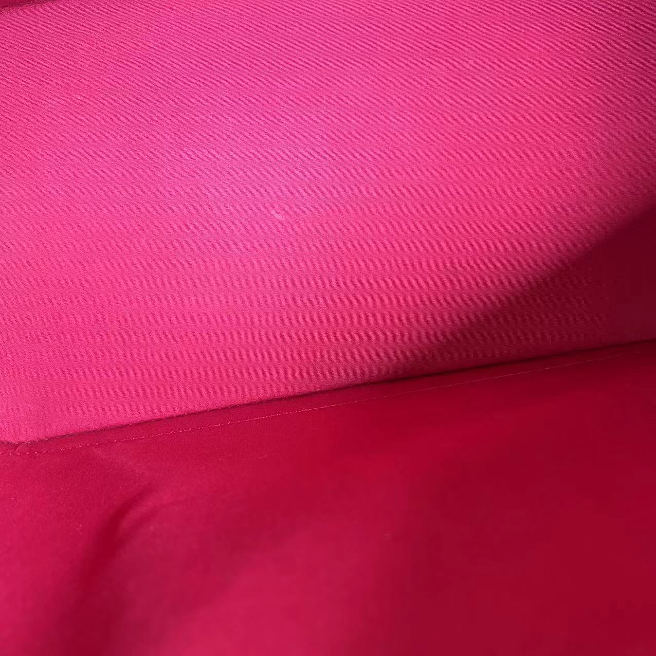 Kovancy Alma MM Vernis Cuir Verni Rouge Quincaillerie Dorée