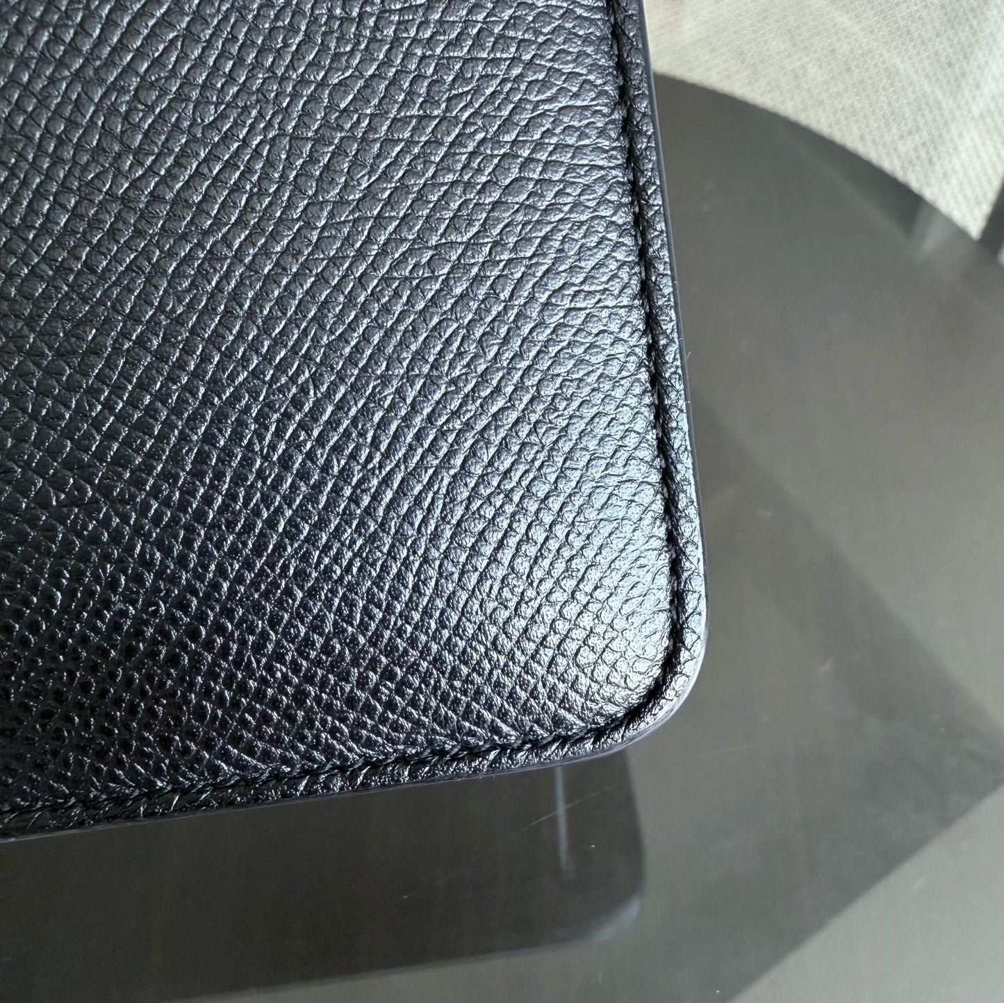 Kovancy 30 Montaigne 30 - Cuir de veau grainé tout noir