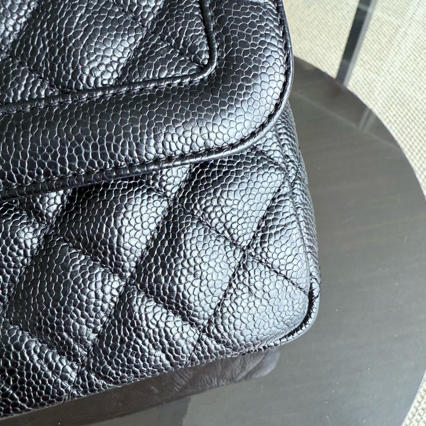 Sac à rabat bicolore saisonnier Kovancy de taille moyenne