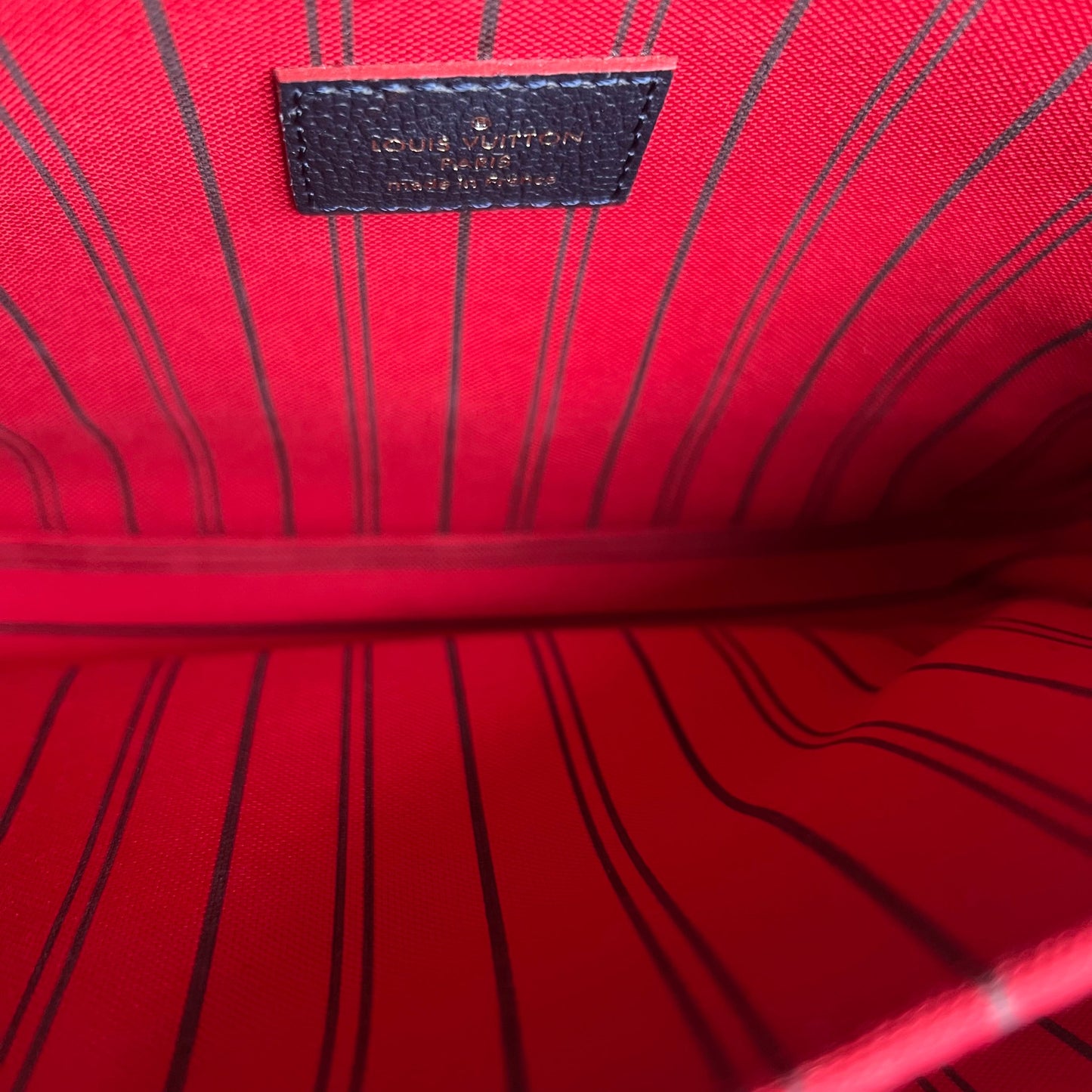 Kovancy Pochette Metis - Empreinte Monogram Marine Rouge Bleu Marine Or Quincaillerie
