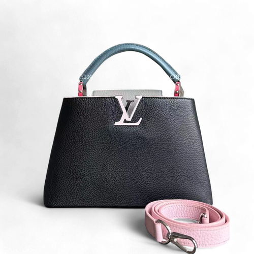 LVT Capucines BB tricolor Taurillon leather shoulder bag