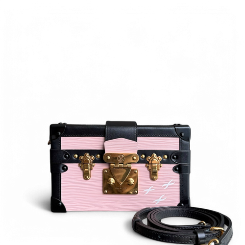 Kovancy Petite Malle - EPI Sac bandoulière rose clair avec accessoires dorés