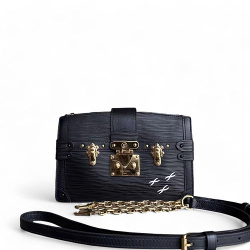 LVT Trunk Pouch - Black Epi Leather Gold Hardware