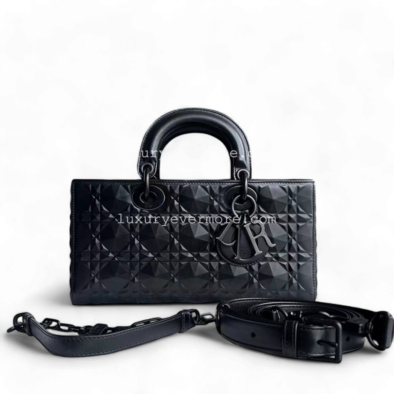 Kovancy D-Joy Medium - Motif Cannage Dimond noir Matériel entièrement noir