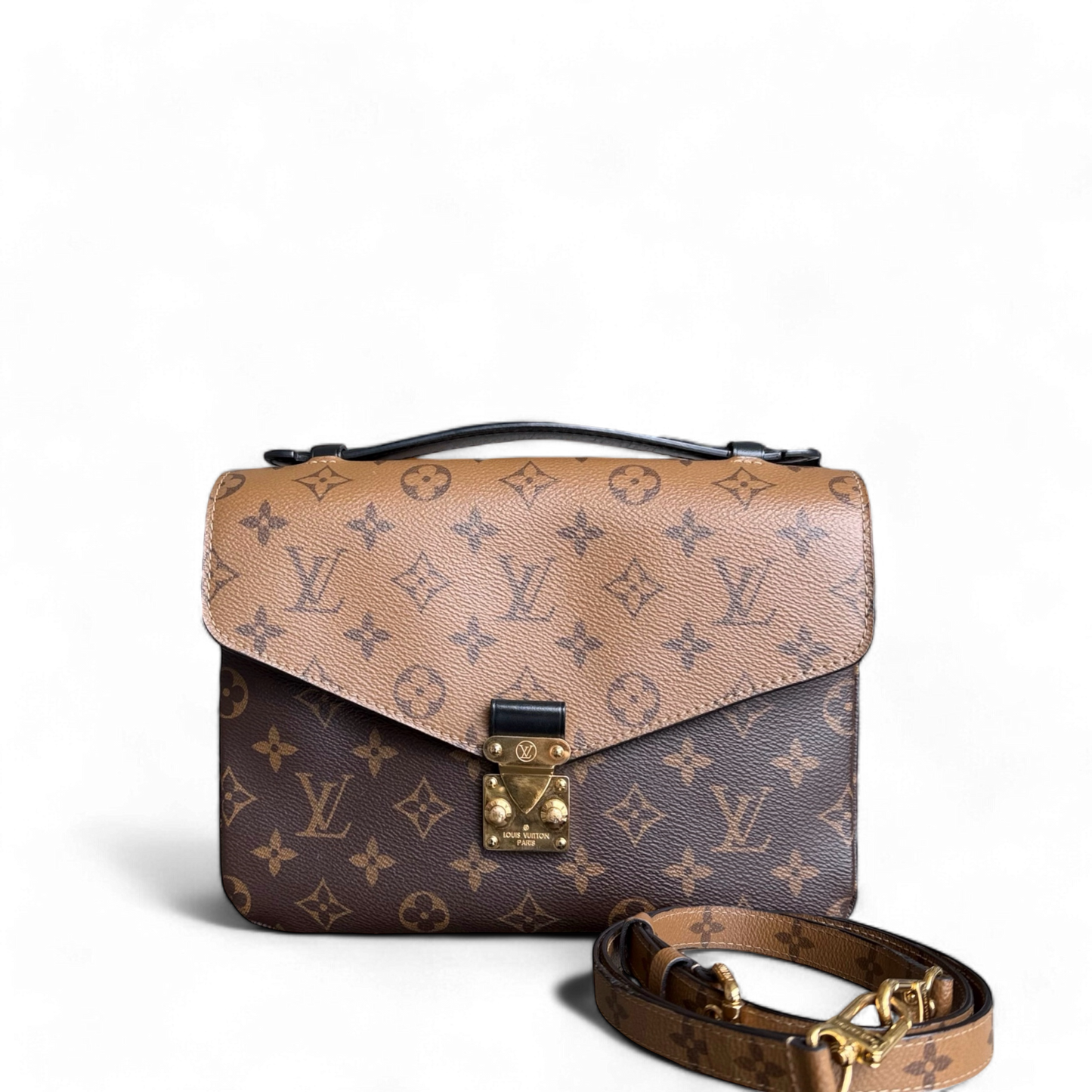 Kovancy Pochette Metis - Toile Monogram inversée Matériel doré