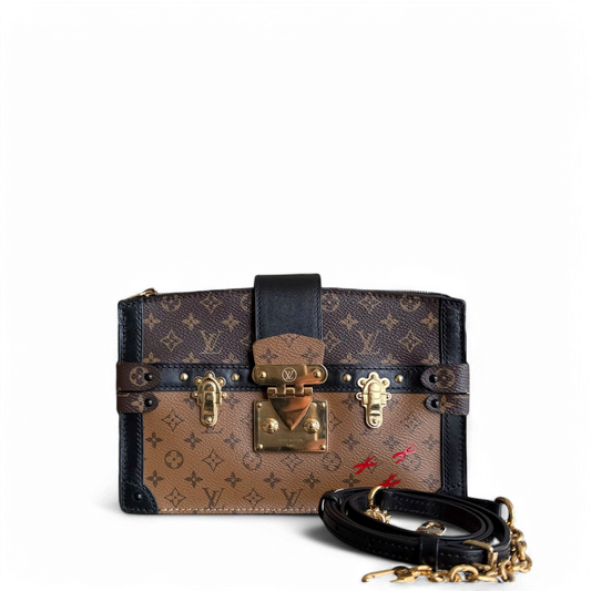 Kovancy Pochette Malle - Toile Monogram Reverse Brown Quincaillerie dorée