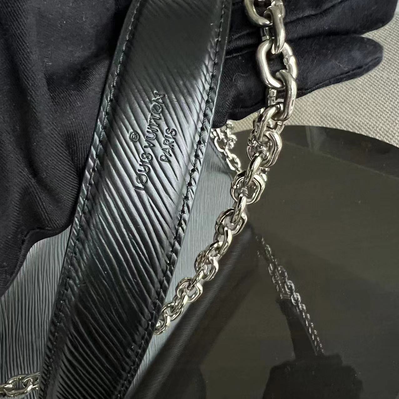LV Twist MM Black Epi Leather SHW