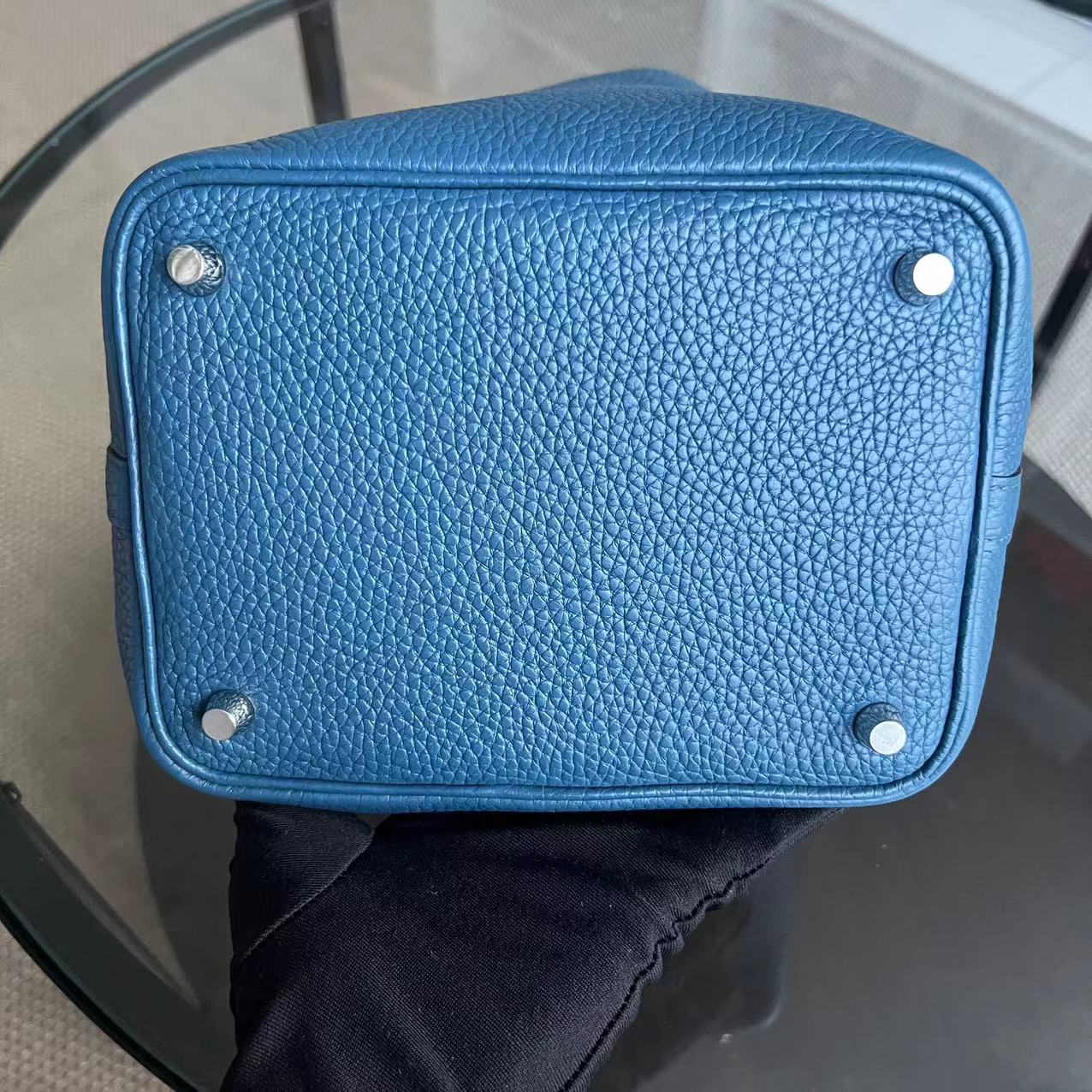 Kovancy Picotin 18 - Square Quincaillerie O Stamp Blue Silver