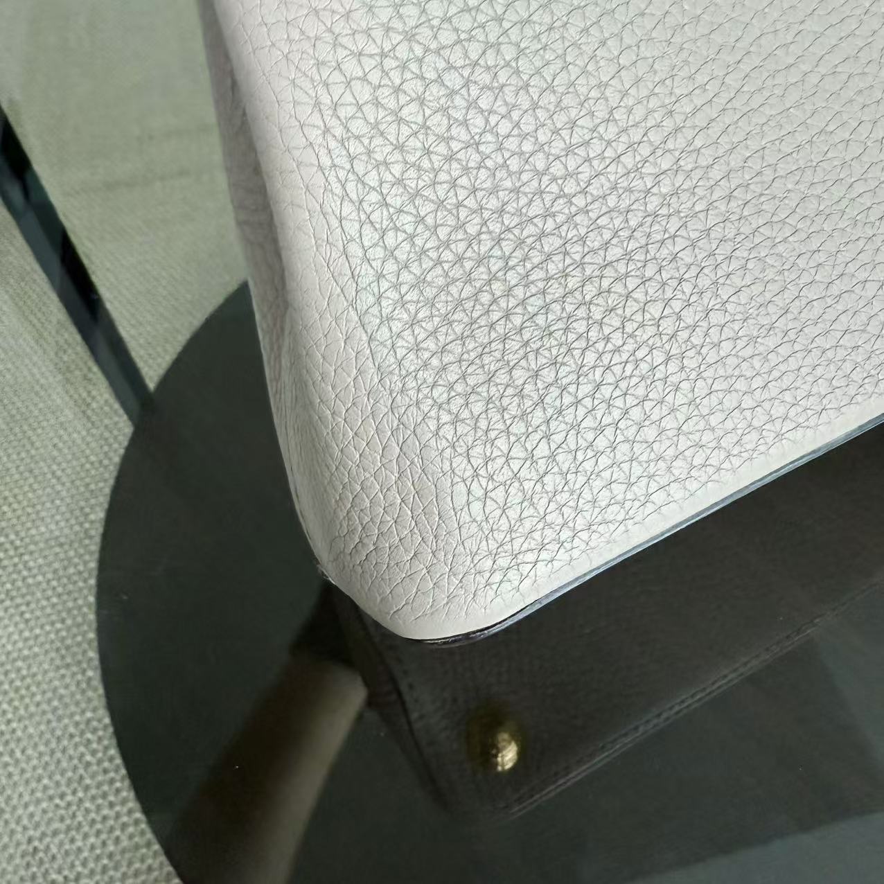 LVT Capucines BB - Light Beige Taurillon Grained Calfskin Gold-tone hardware