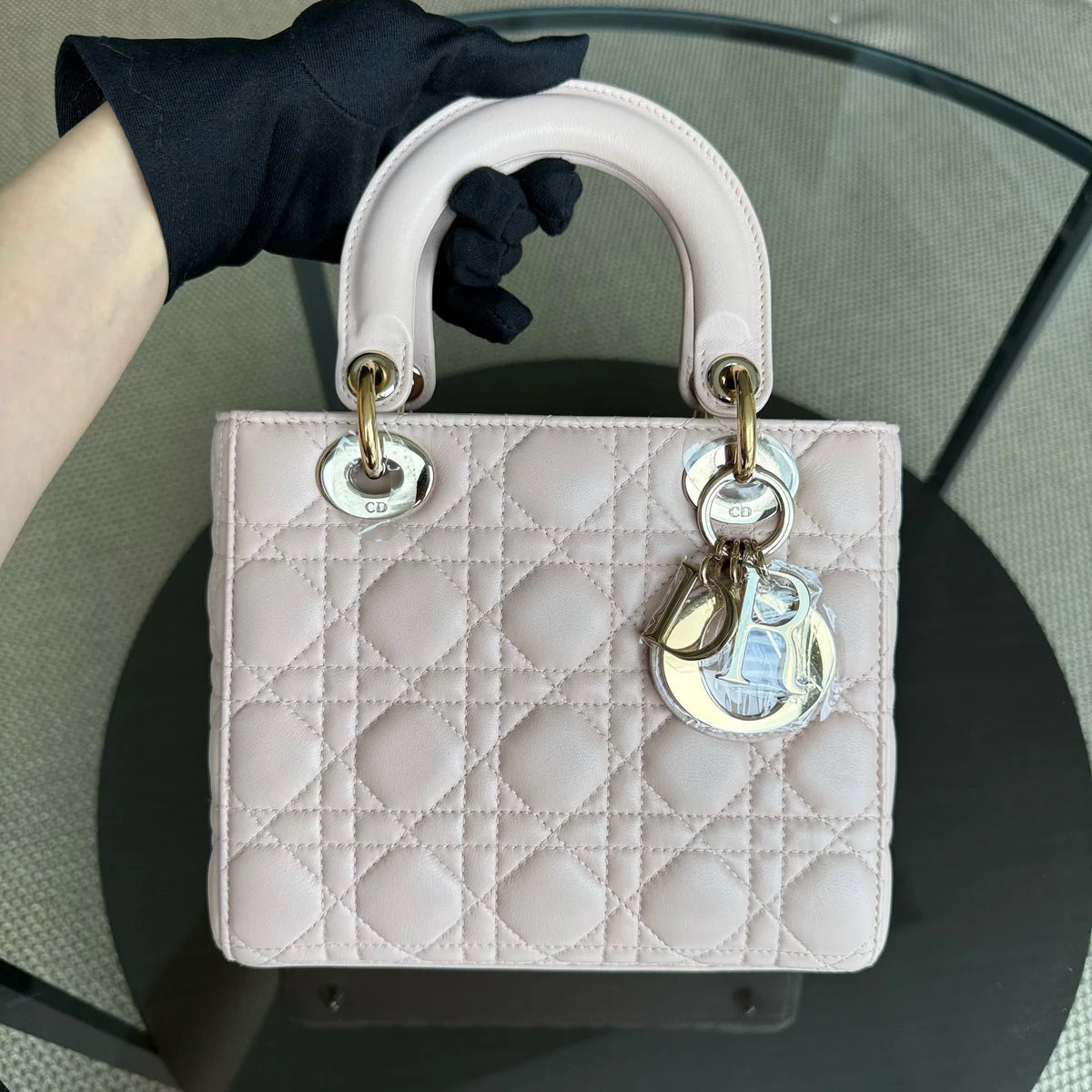 Kovancy Lady Petit ABC - Cannage Lambskin MyABC Rose clair Quincaillerie dorée