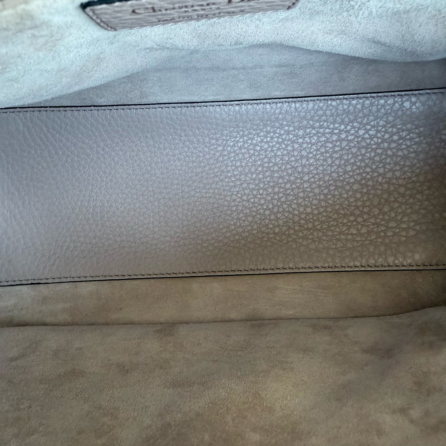 DIOR Lady Dior Medium Bag - Grained Calfskin Cannage Nude Rose Gold-Tone Hardware