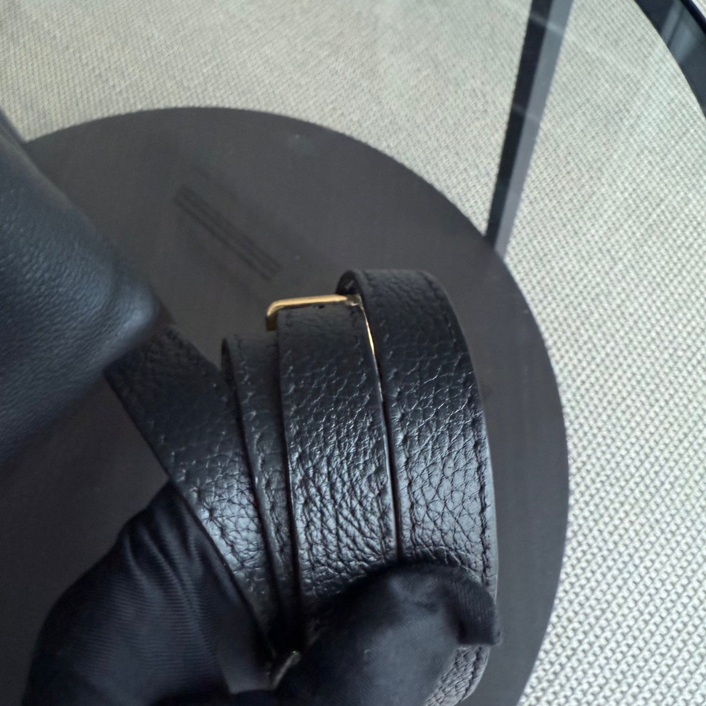 LVT Capucines BB - Black Taurillon Grained Calfskin Gold-tone Hardware