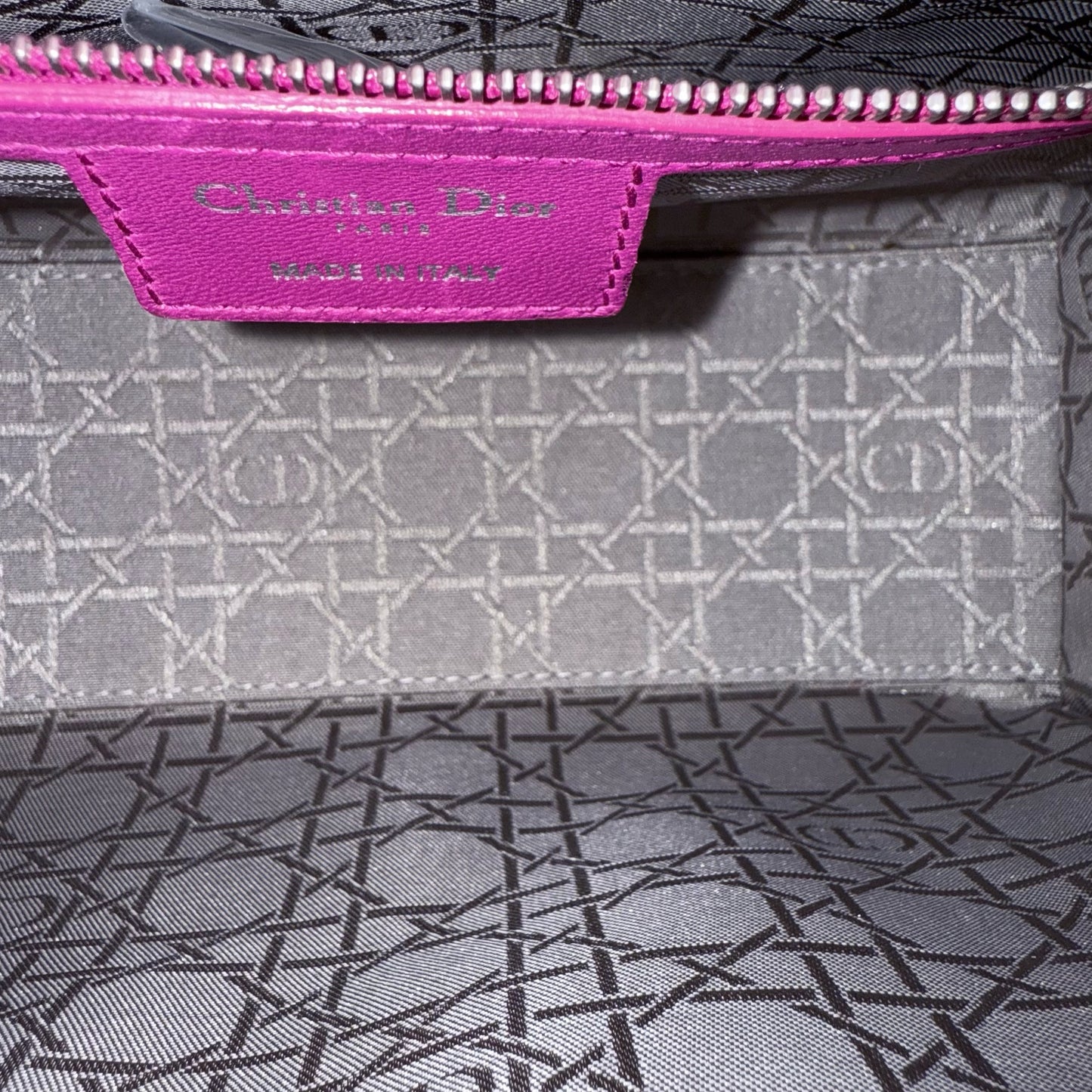 Kovancy Lady Moyen - Cuir d'agneau Cannage violet Quincaillerie argentée SANS SANGLE