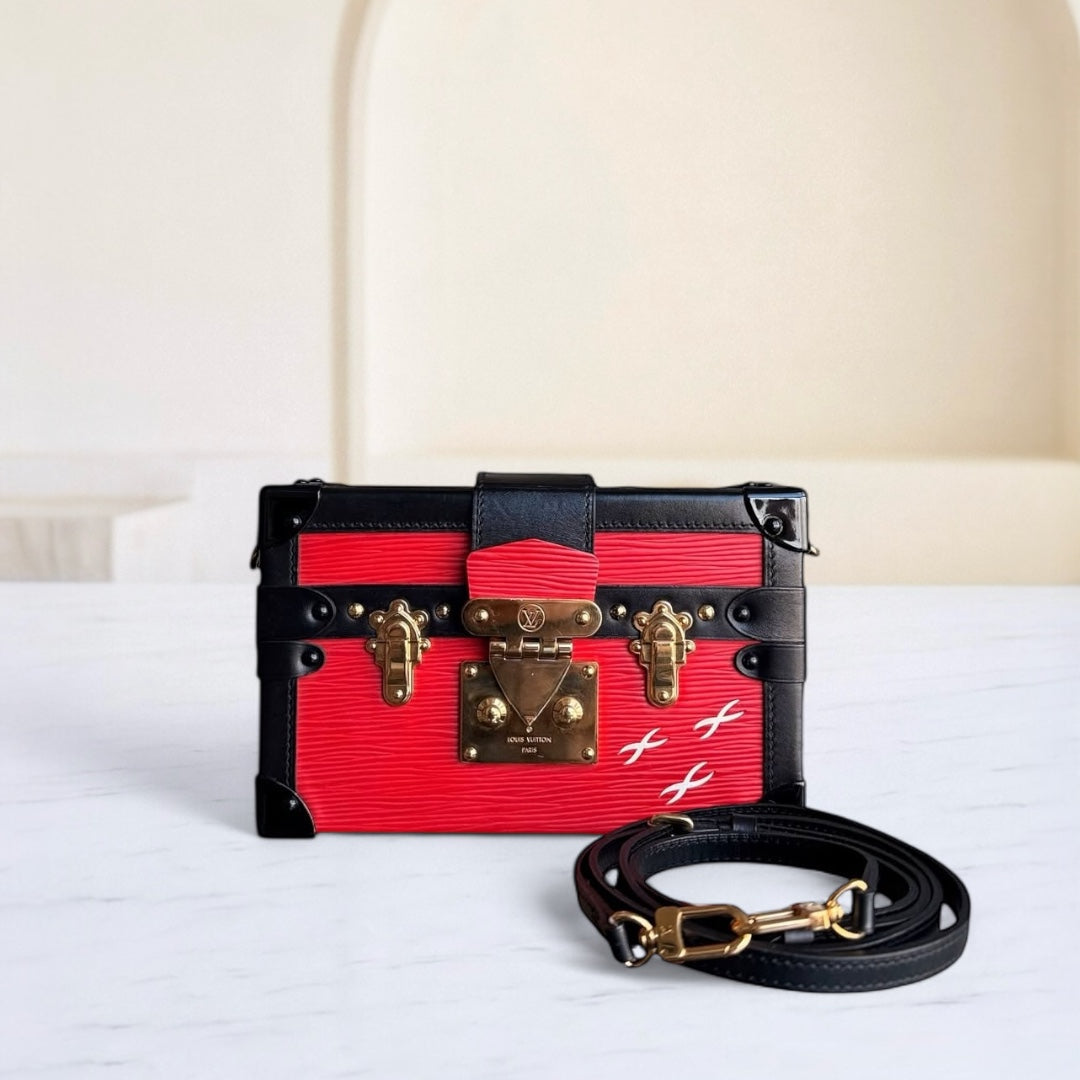LVT Petite Malle - EPI Leather Red Gold Hardware