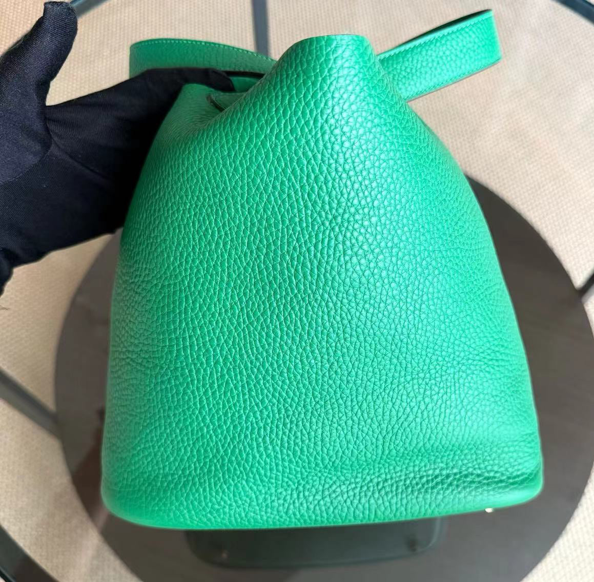 Kovancy Picotin 22 - Bambou Vert Vertigo Cuir Clémence Matériel Doré