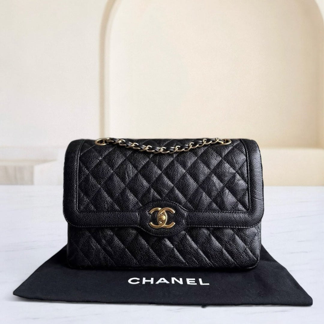 Sac à rabat bicolore saisonnier Kovancy de taille moyenne