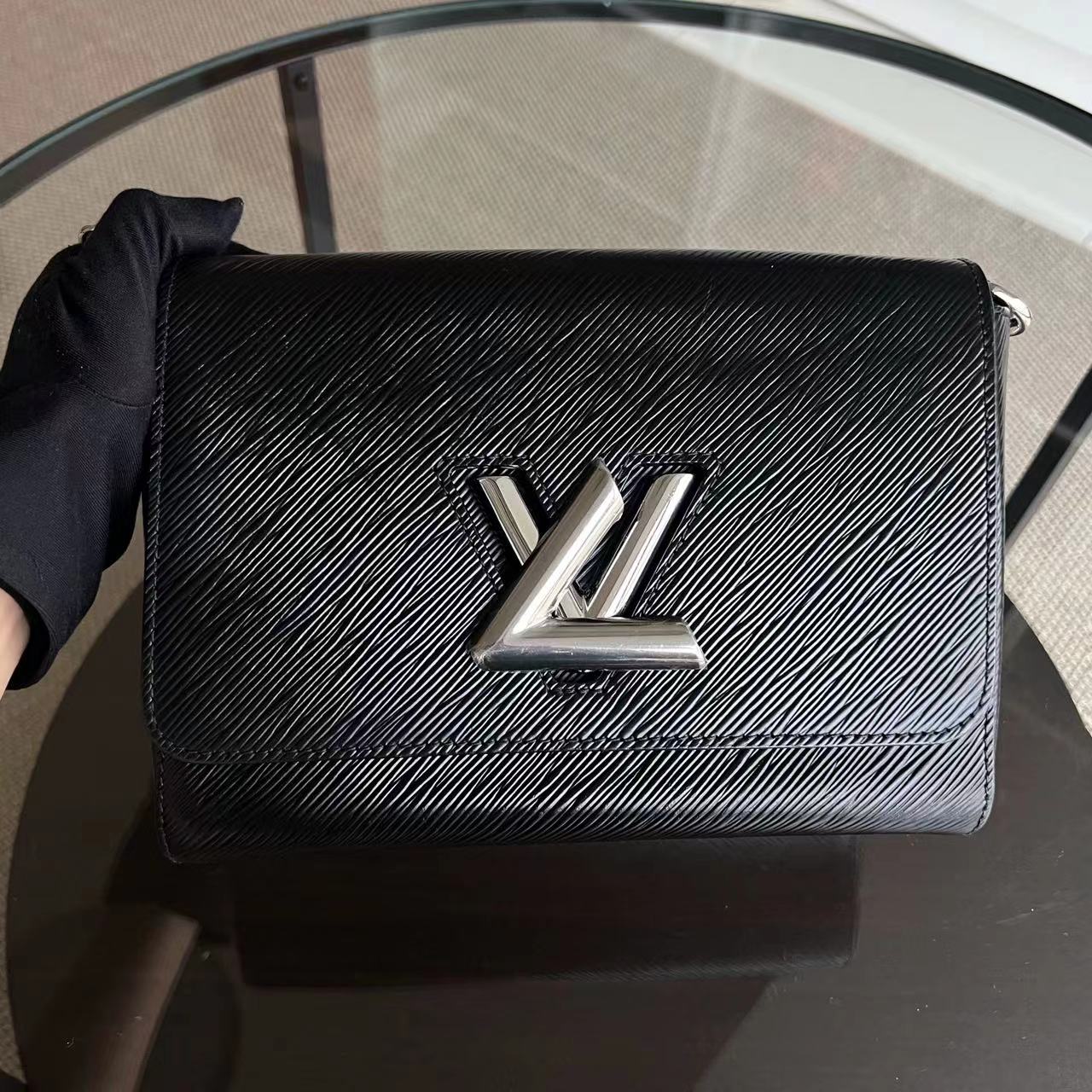 LV Twist MM Black Epi Leather SHW