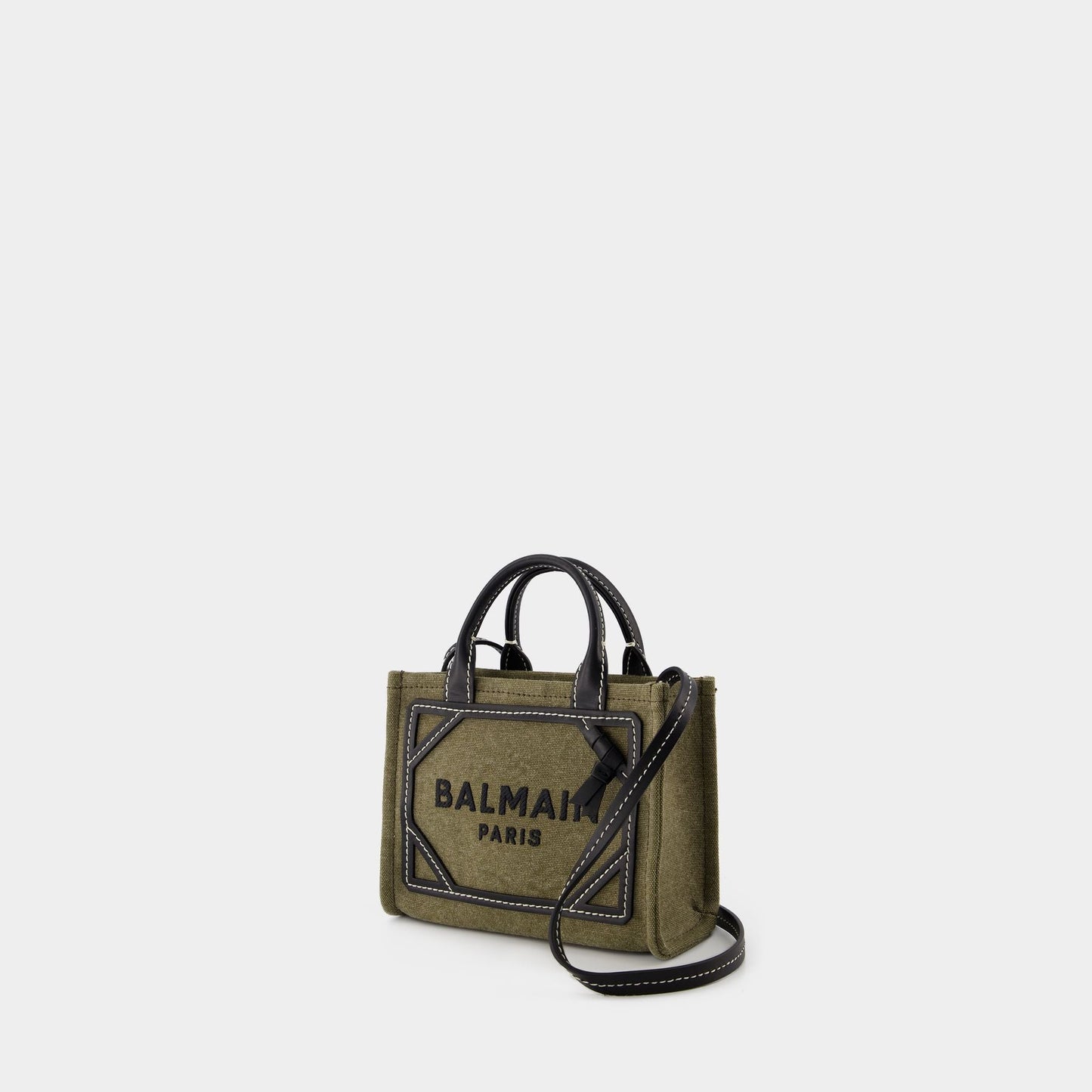 Kovancy Cabas B-Army Shopper Mini - Toile - Kaki/Noir