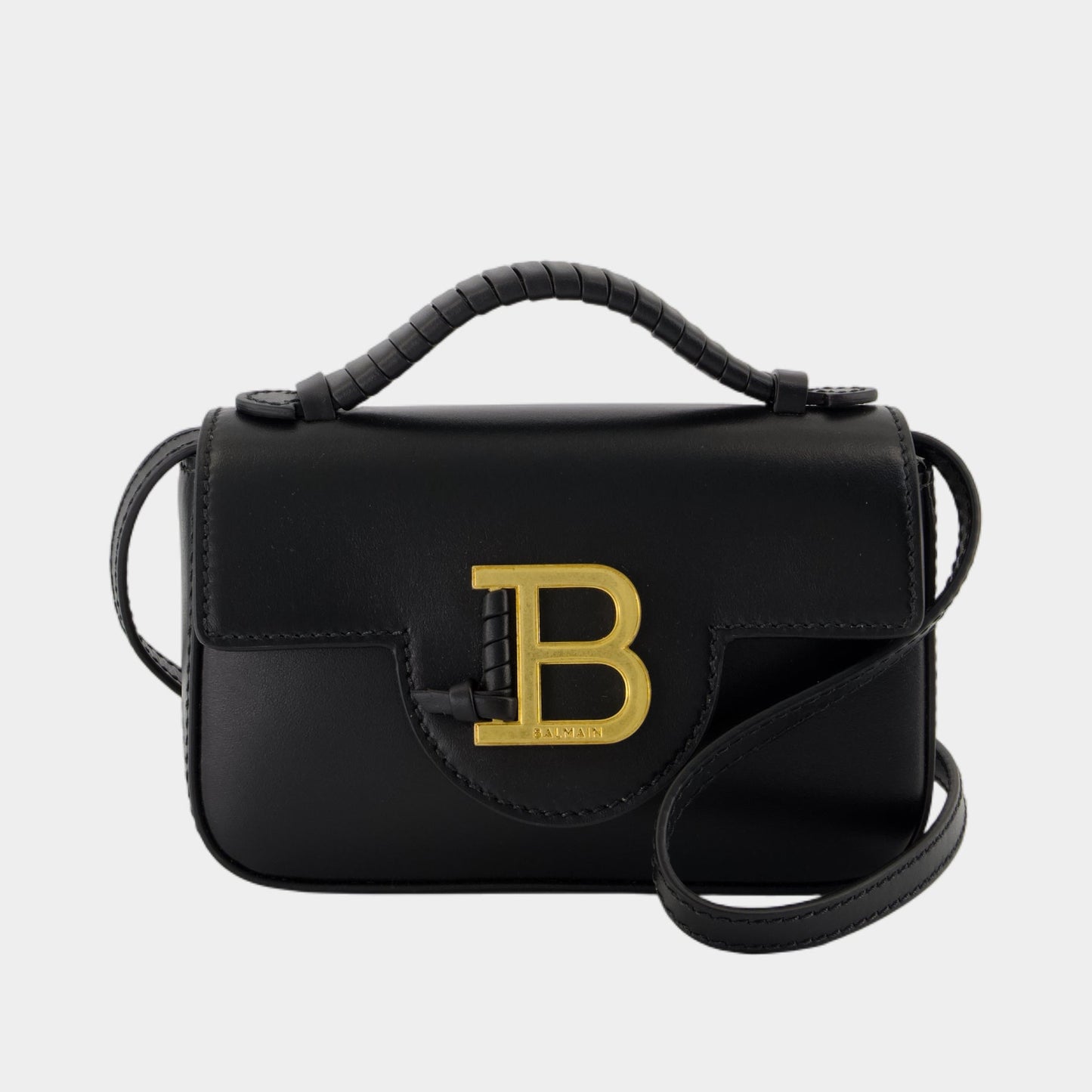 B-Buzz Mini 17 Shoulder Bag - BLM - Leather - Black