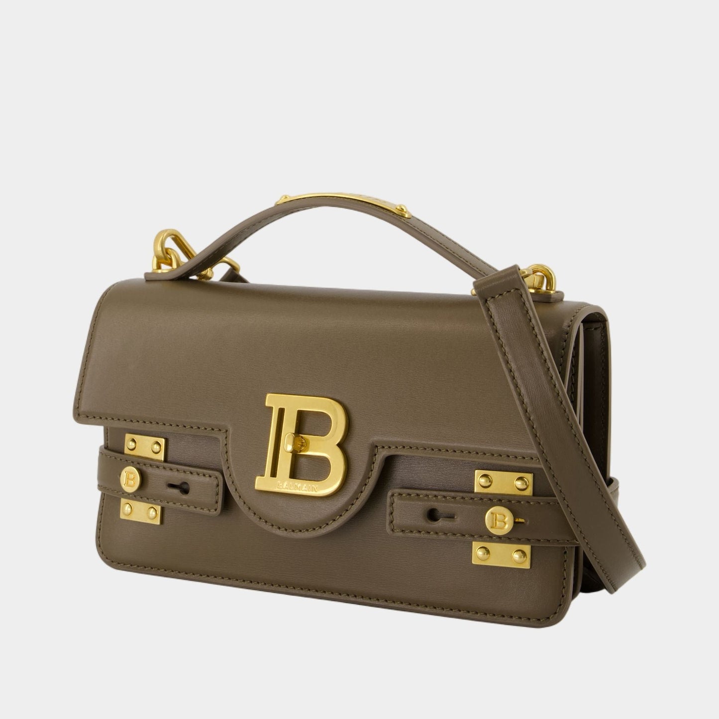 Kovancy Sac Porté Épaule B-Buzz 24 - Cuir - Kaki