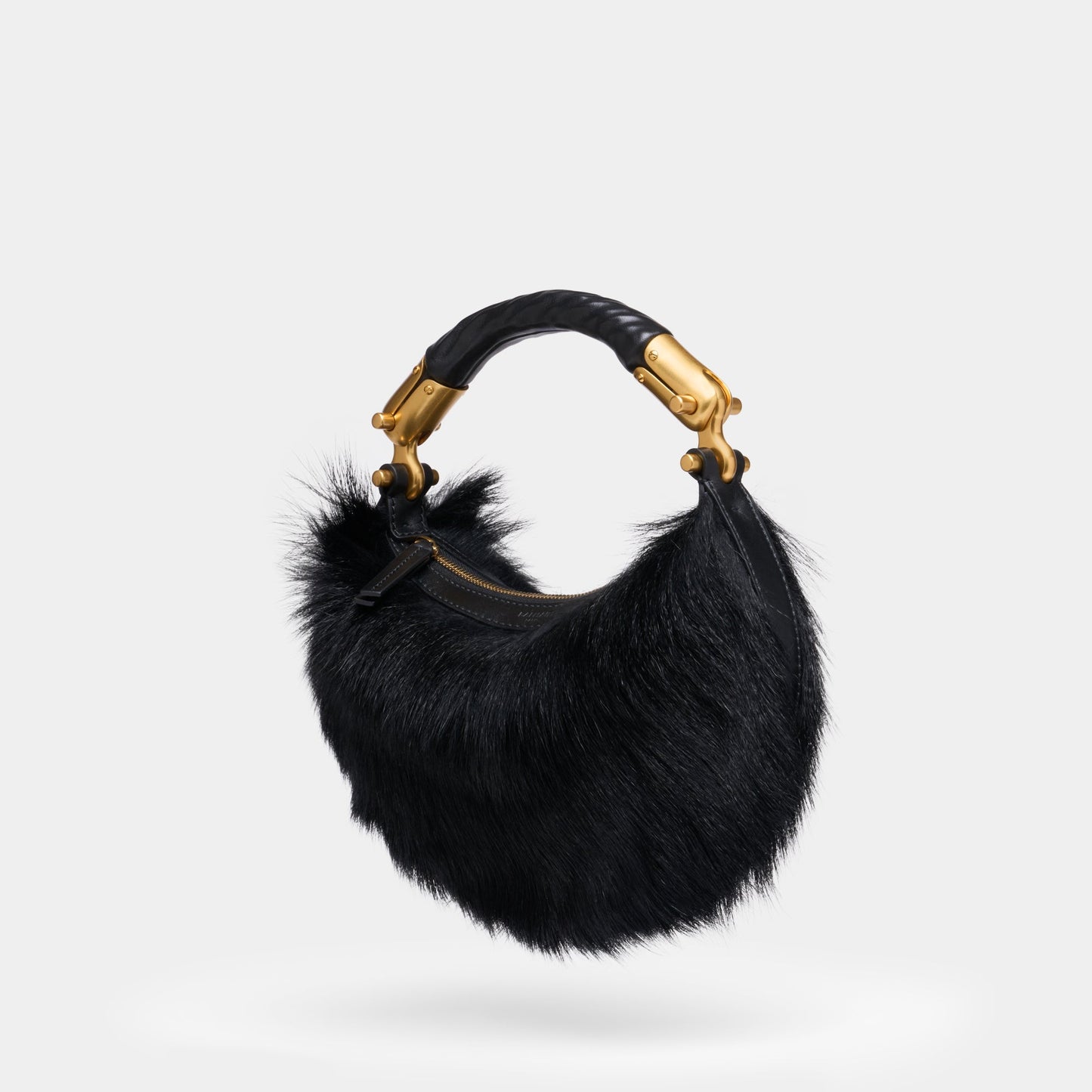 Kovancy Sac À Main Ebene Mini - Fourrure - Noir
