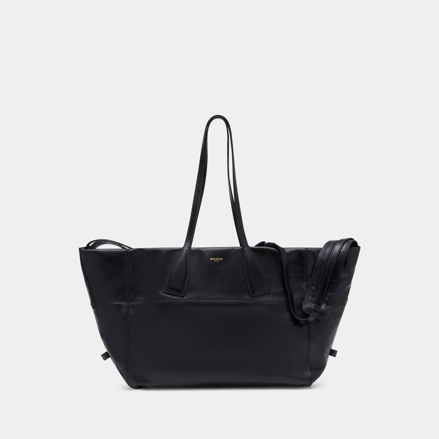 Track Zip Travel Bag - BLM - Leather - Black