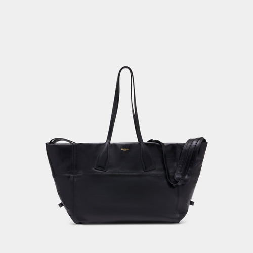 Track Zip Travel Bag - BLM - Leather - Black