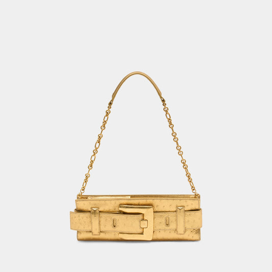 Kovancy Pochette Anthem - Cuir - Doré