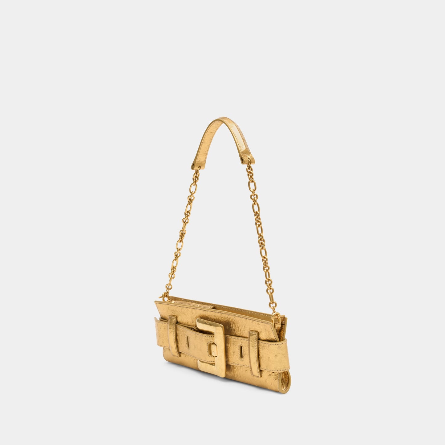 Kovancy Pochette Anthem - Cuir - Doré