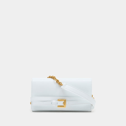 Kovancy Wallet On Chain Shuffle - Cuir - Blanc