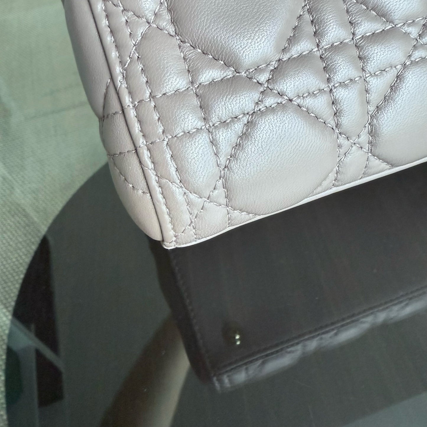 Kovancy Lady Moyen - Cuir d'agneau Canange Blush Quincaillerie dorée