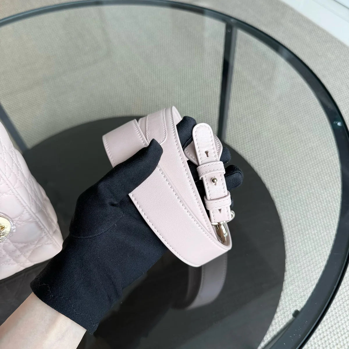 Kovancy Lady Petit ABC - Cannage Lambskin MyABC Rose clair Quincaillerie dorée