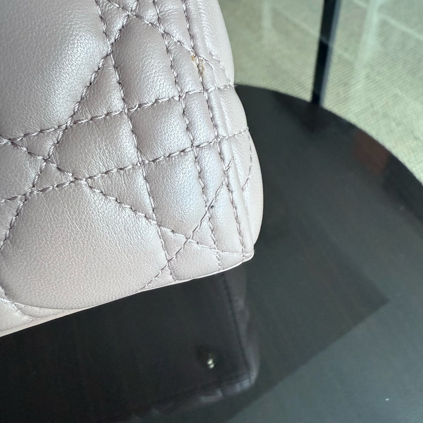 Kovancy Lady Moyen - Cuir d'agneau Canange Blush Quincaillerie dorée