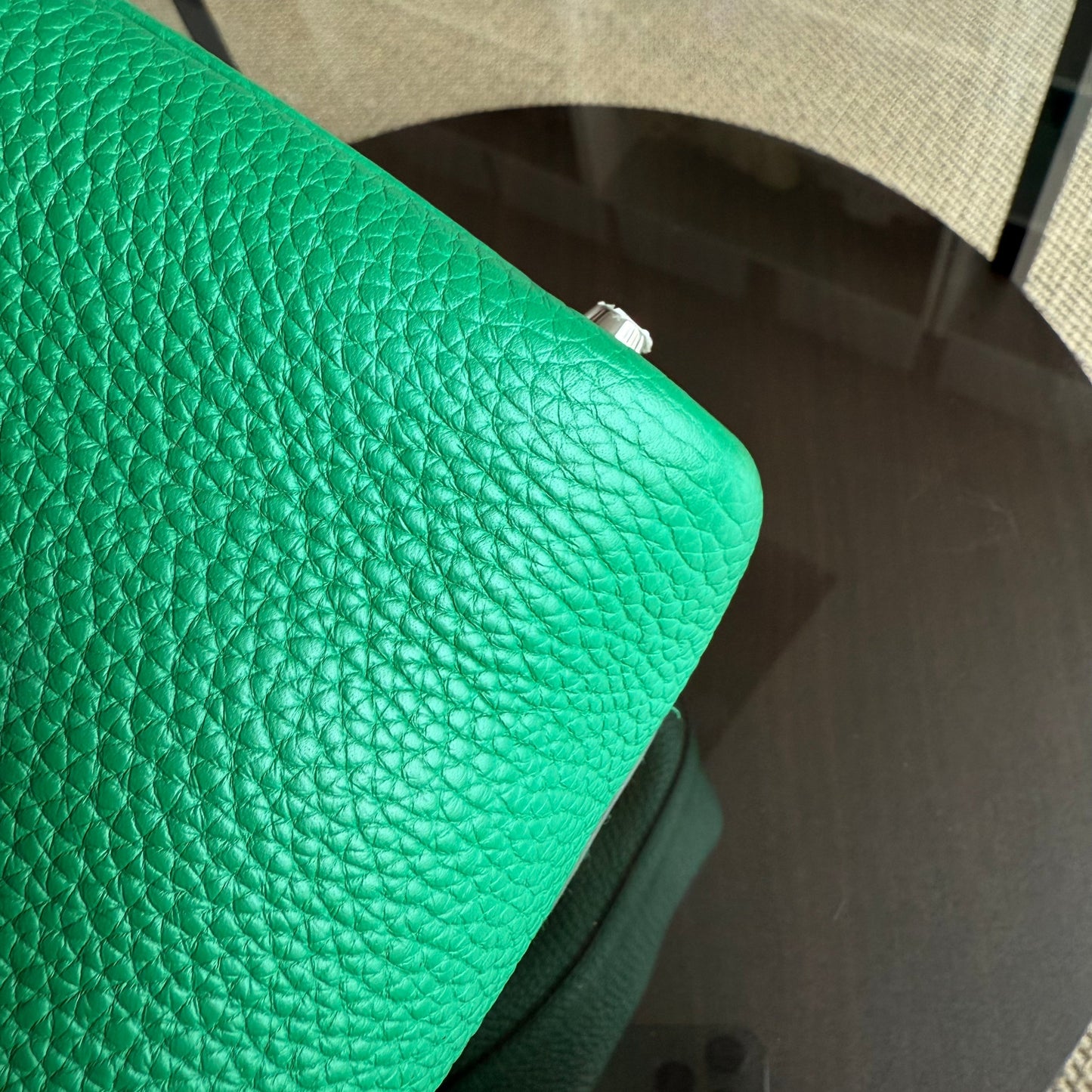 Kovancy Picotin 18 - Bambou Vert Vertigo Cuir Clémence Matériel Argent