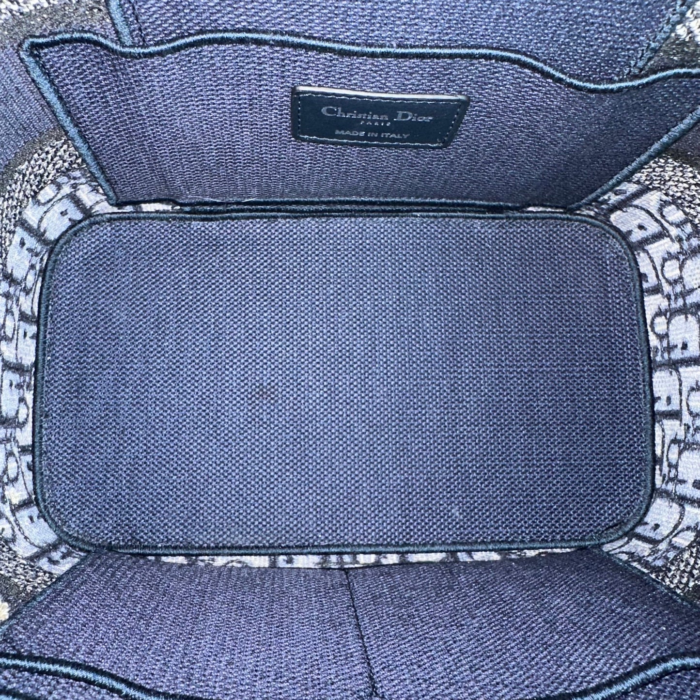 Kovancy Sac à main Vanity en jacquard à broderies obliques bleu SHW