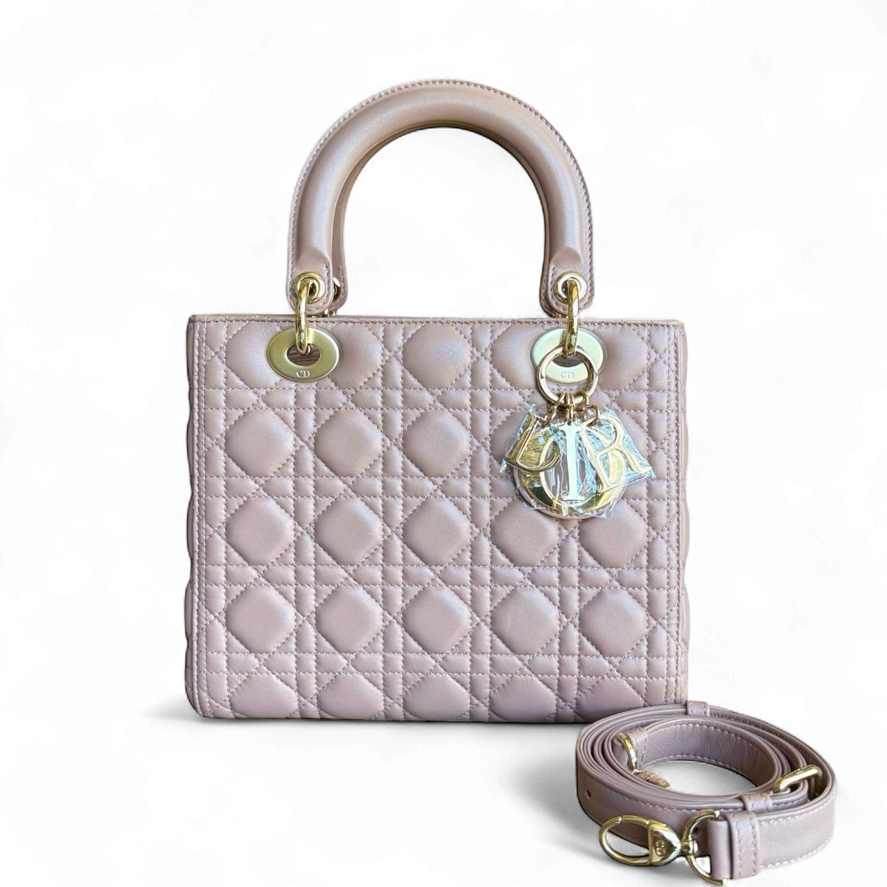 Kovancy Lady Moyen - Cuir d'agneau Canange Blush Quincaillerie dorée