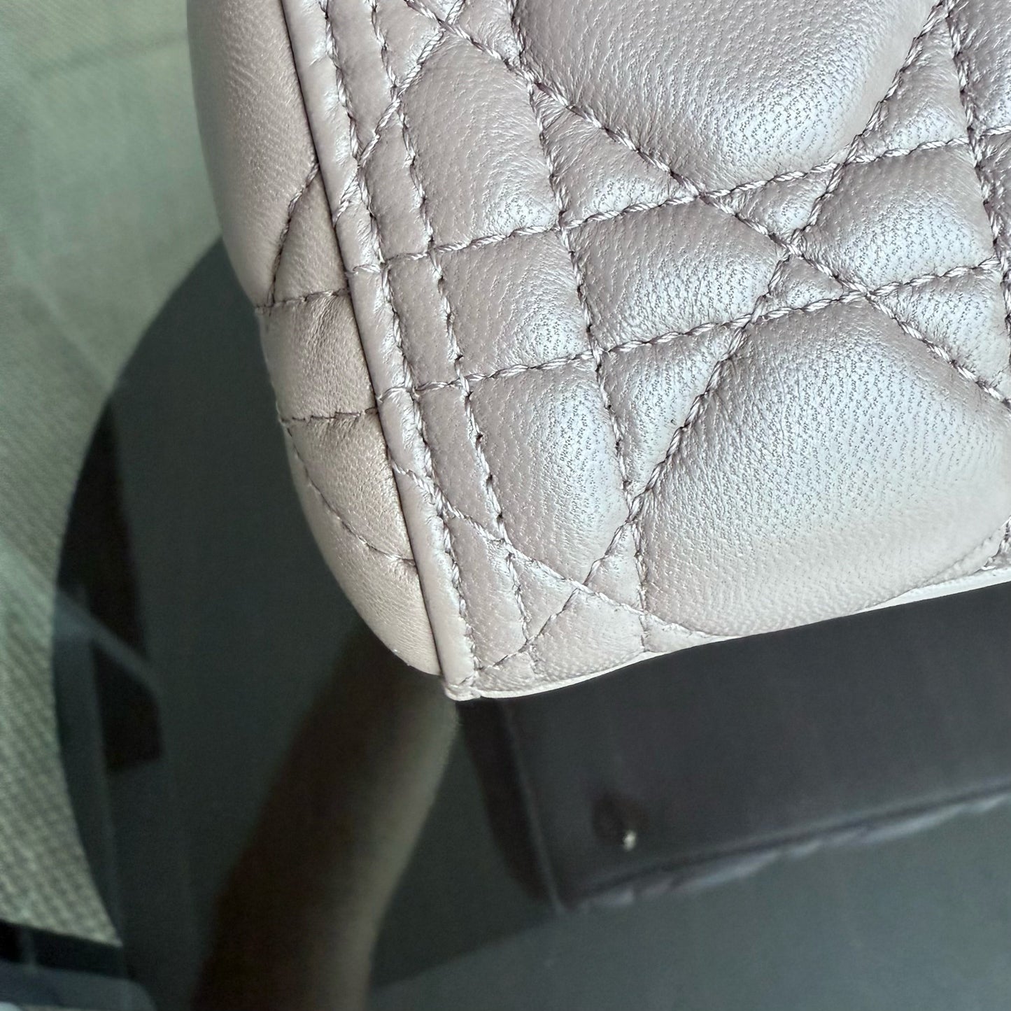 Kovancy Lady Moyen - Cuir d'agneau Canange Blush Quincaillerie dorée