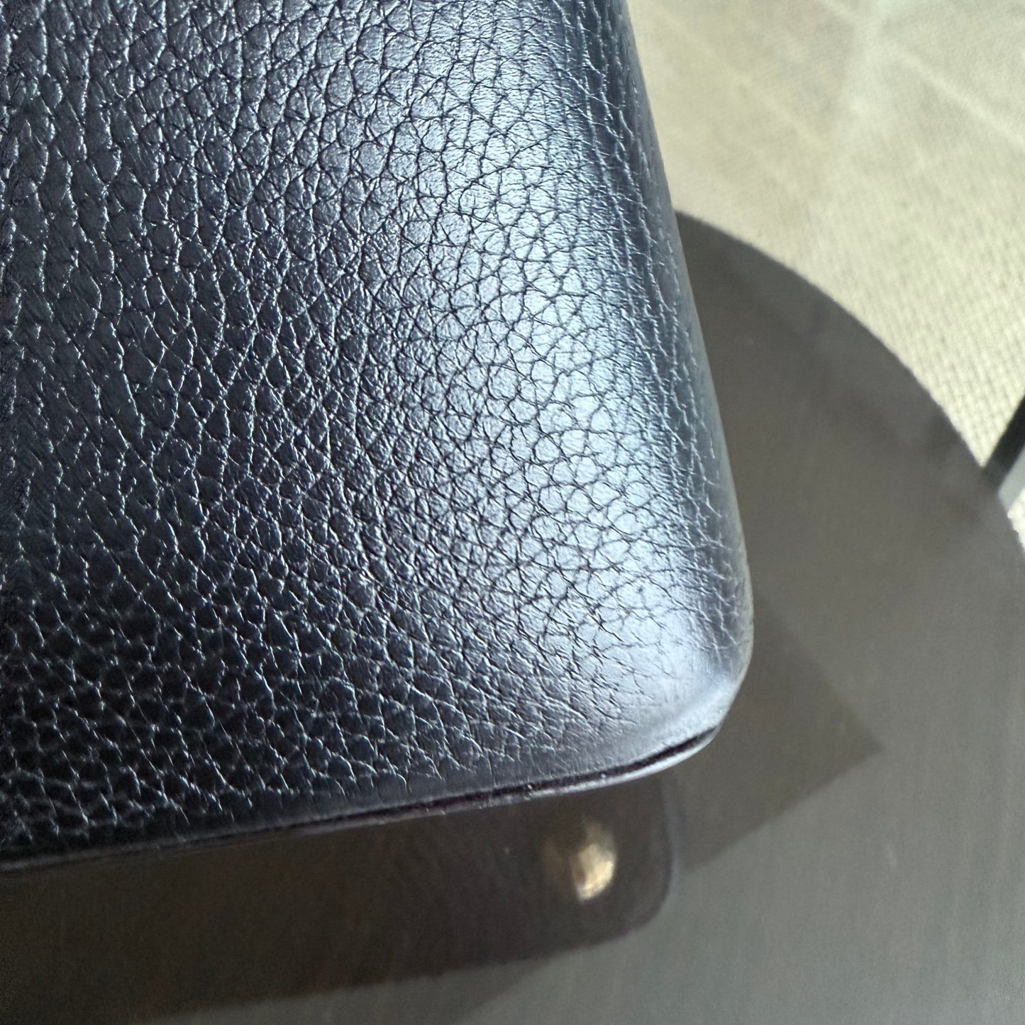 LVT Capucines BB - Black Taurillon Grained Calfskin Gold-tone Hardware