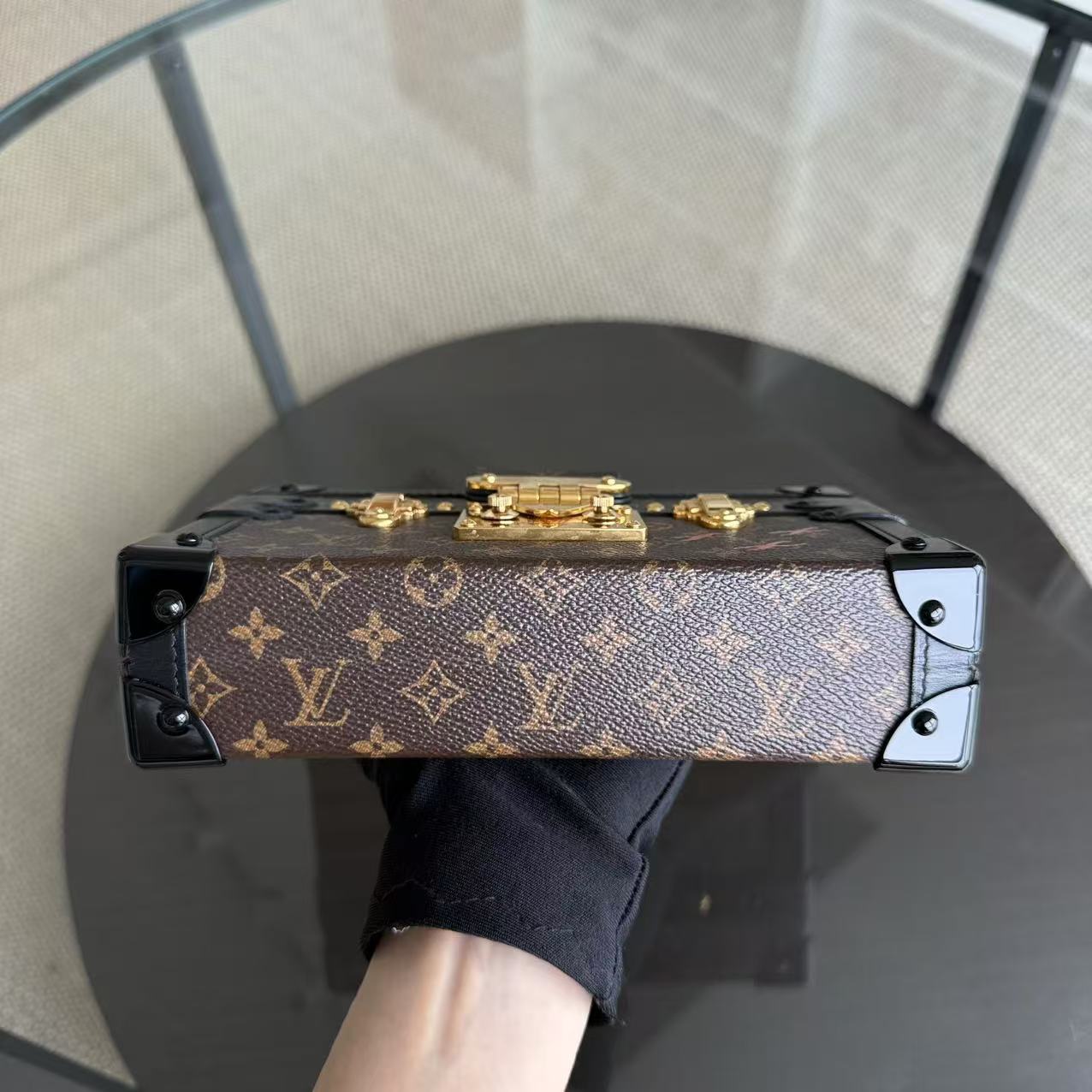 LVT Petite Malle Monogram Box Crossbody Bag