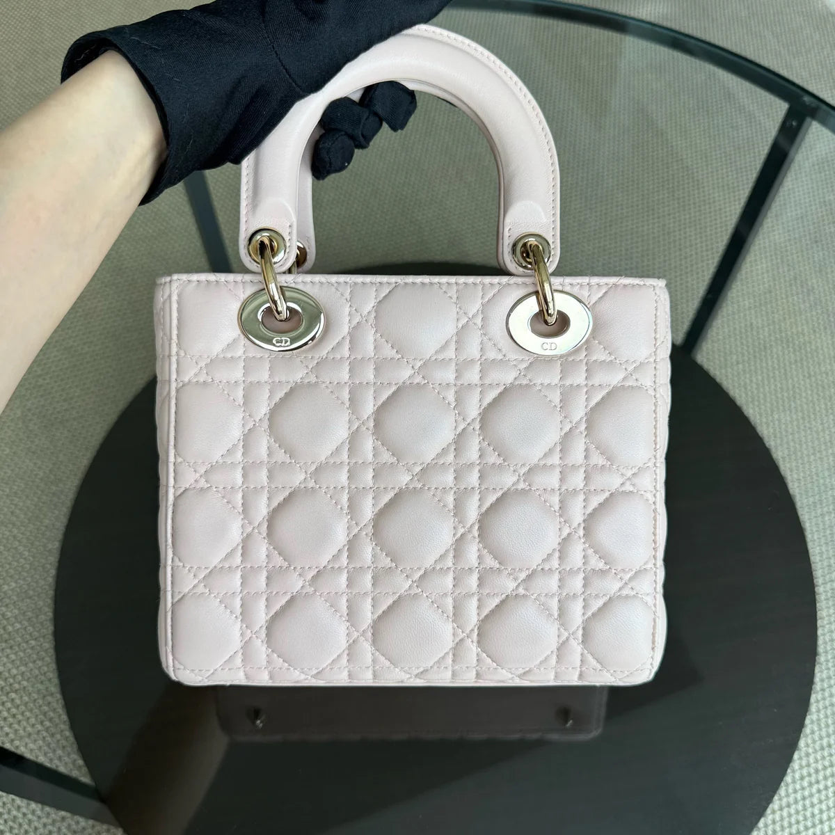 Kovancy Lady Petit ABC - Cannage Lambskin MyABC Rose clair Quincaillerie dorée