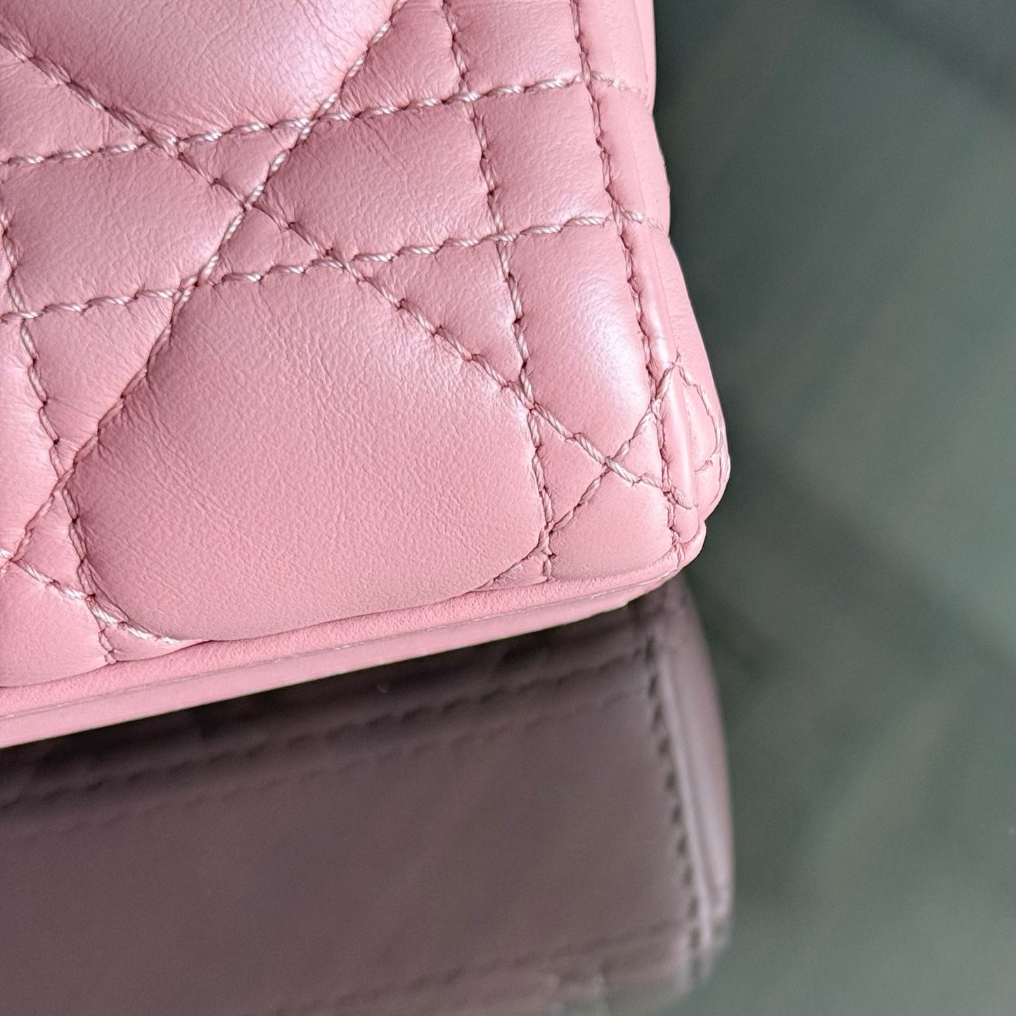 DIO Lady Petit D-Joy flap bag - Pink Cannage lambskin and gold-tone hardware