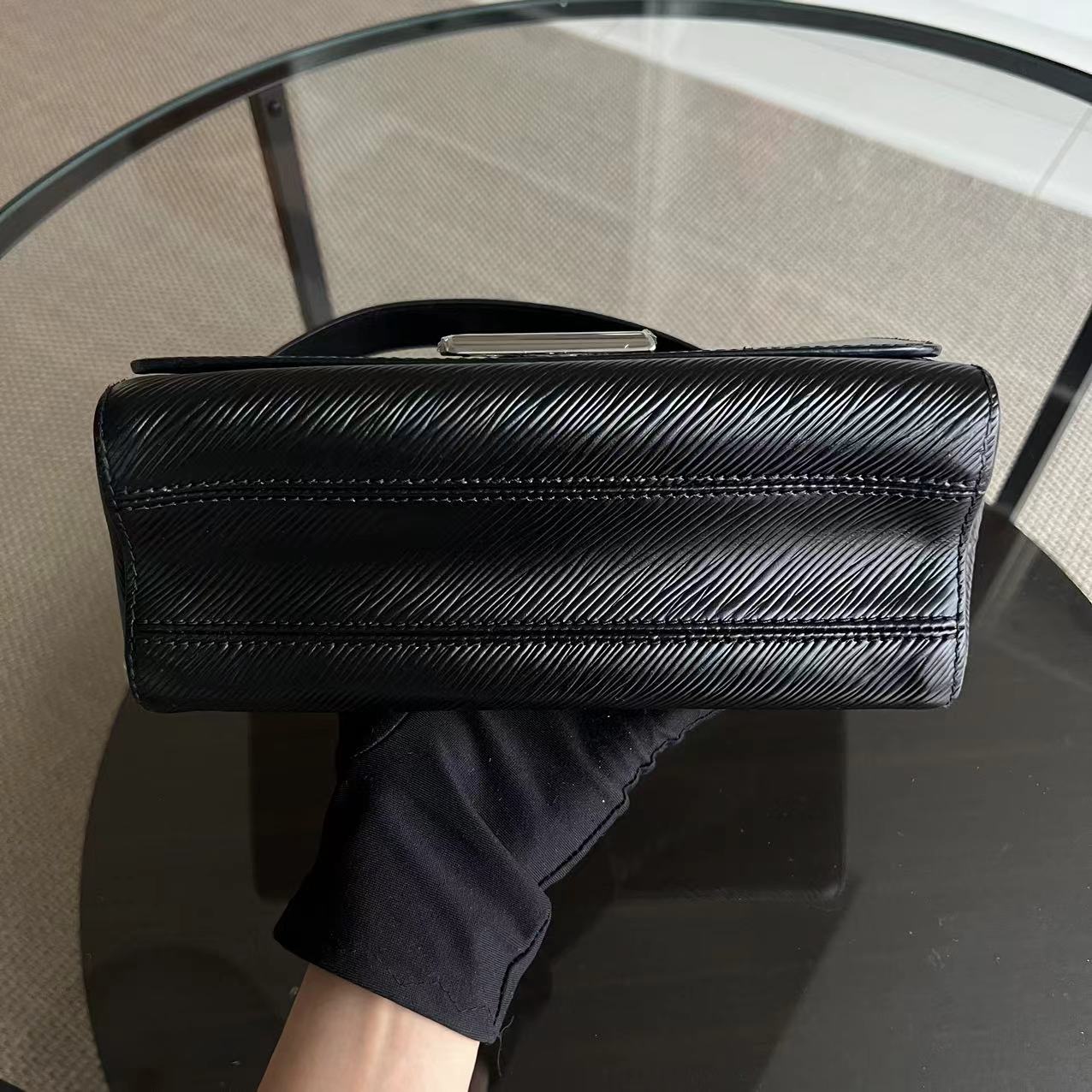 LV Twist MM Black Epi Leather SHW