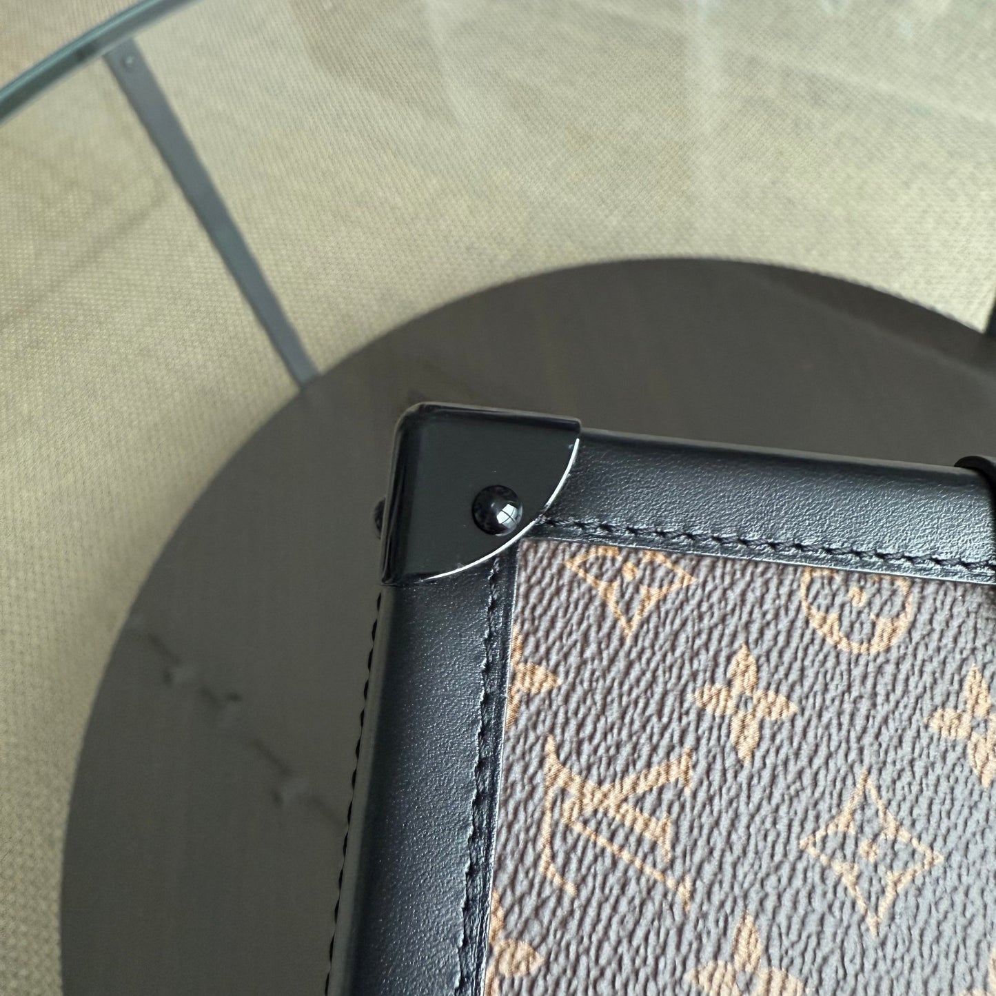 LVT Petite Malle - Monogram Box Canvas Shoulder Bag