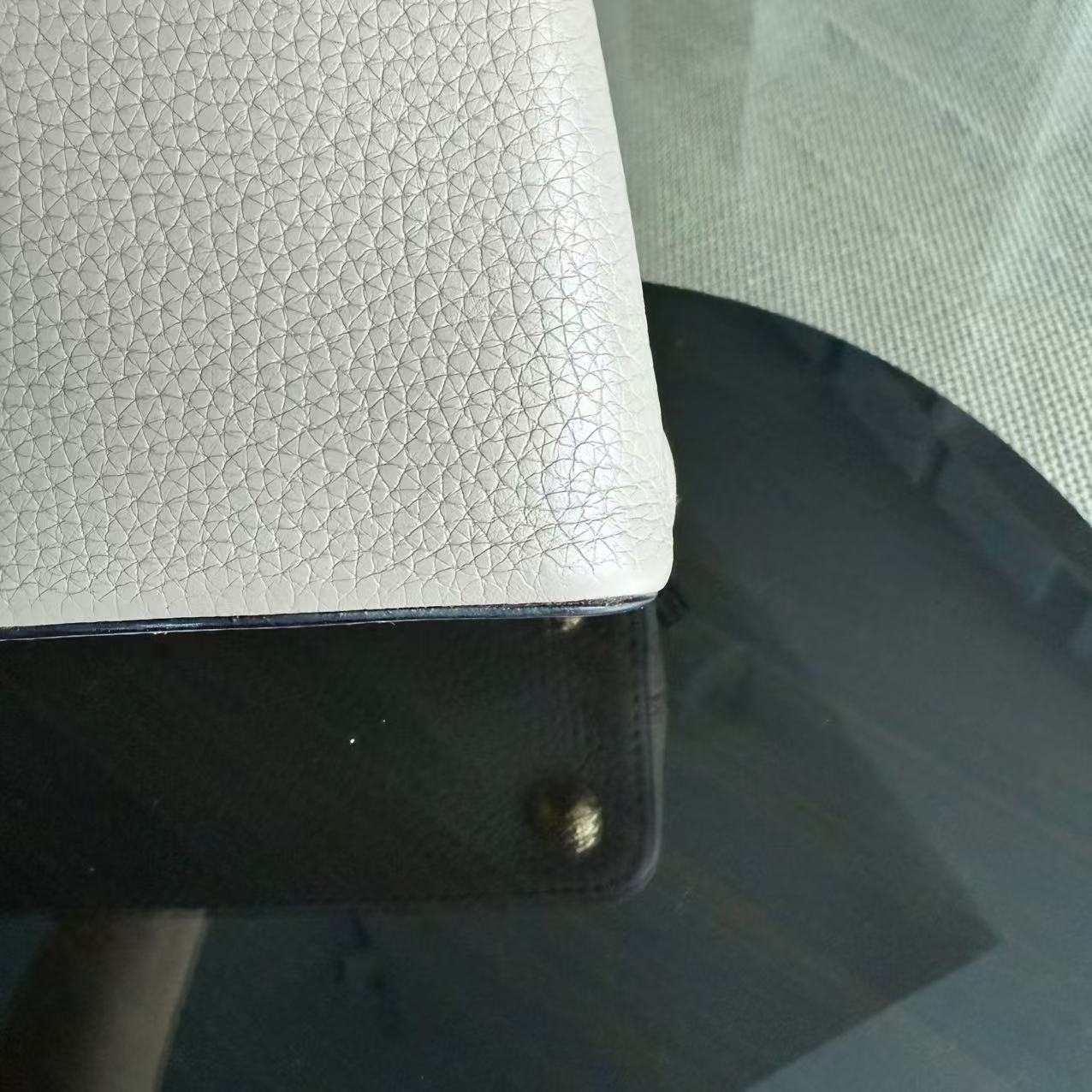 LVT Capucines BB - Light Beige Taurillon Grained Calfskin Gold-tone hardware